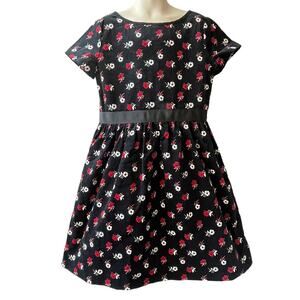 Brooks Brothers Red Fleece Cotton Velvet Christmas Holiday Dress Size 8